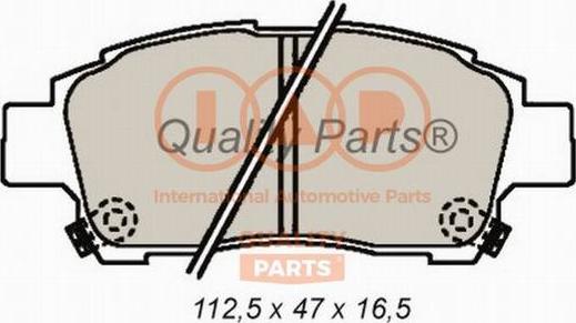 IAP QUALITY PARTS 704-17000 - Тормозные колодки, дисковые, комплект unicars.by