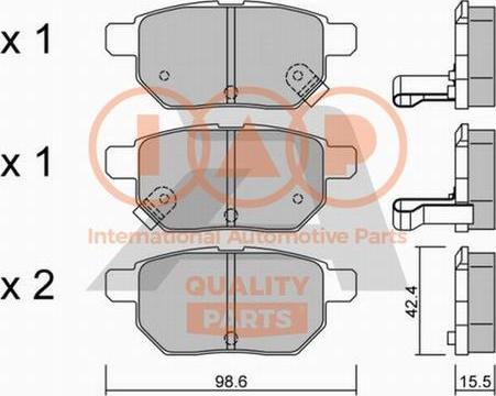 IAP QUALITY PARTS 704-17008P - Тормозные колодки, дисковые, комплект unicars.by