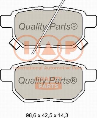 IAP QUALITY PARTS 704-17008X - Тормозные колодки, дисковые, комплект unicars.by