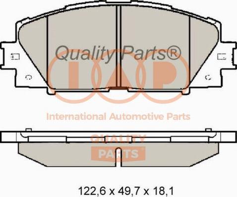 IAP QUALITY PARTS 704-17007X - Тормозные колодки, дисковые, комплект unicars.by