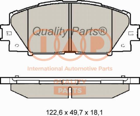 IAP QUALITY PARTS 704-17007 - Тормозные колодки, дисковые, комплект unicars.by