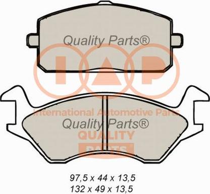 IAP QUALITY PARTS 704-17089 - Тормозные колодки, дисковые, комплект unicars.by