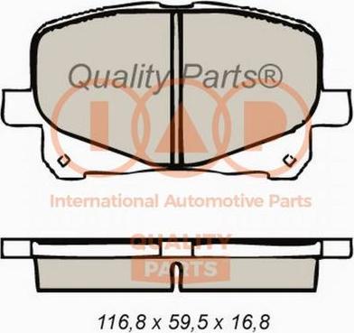 IAP QUALITY PARTS 704-17072X - Тормозные колодки, дисковые, комплект unicars.by