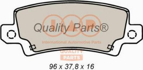 IAP QUALITY PARTS 704-17195X - Тормозные колодки, дисковые, комплект unicars.by