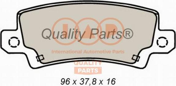 IAP QUALITY PARTS 704-17195 - Тормозные колодки, дисковые, комплект unicars.by