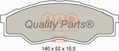 IAP QUALITY PARTS 704-17160X - Тормозные колодки, дисковые, комплект unicars.by