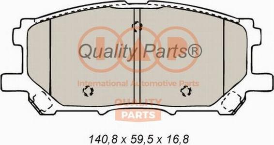 IAP QUALITY PARTS 704-17132 - Тормозные колодки, дисковые, комплект unicars.by