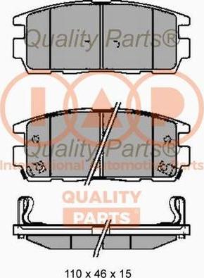 IAP QUALITY PARTS 704-20091G - Тормозные колодки, дисковые, комплект unicars.by