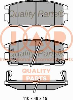 IAP QUALITY PARTS 704-20091 - Тормозные колодки, дисковые, комплект unicars.by