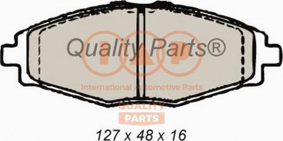 IAP QUALITY PARTS 704-20060 - Тормозные колодки, дисковые, комплект unicars.by