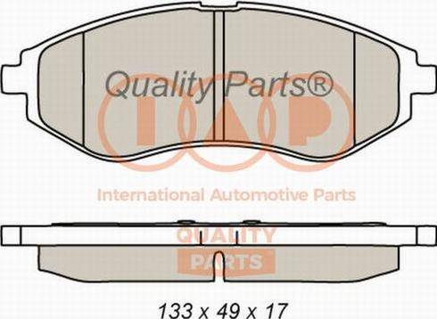 IAP QUALITY PARTS 704-20080X - Тормозные колодки, дисковые, комплект unicars.by