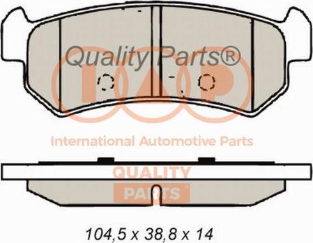 IAP QUALITY PARTS 704-20035 - Тормозные колодки, дисковые, комплект unicars.by