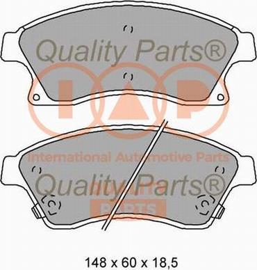 IAP QUALITY PARTS 704-20100X - Тормозные колодки, дисковые, комплект unicars.by