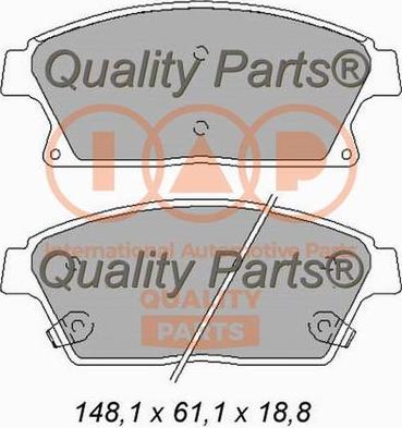 IAP QUALITY PARTS 704-20101X - Тормозные колодки, дисковые, комплект unicars.by