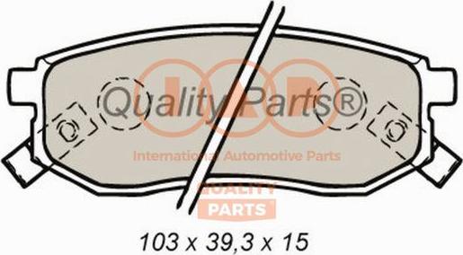 IAP QUALITY PARTS 704-21045X - Тормозные колодки, дисковые, комплект unicars.by