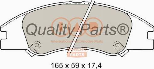 IAP QUALITY PARTS 704-21042X - Тормозные колодки, дисковые, комплект unicars.by