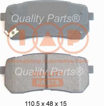 IAP QUALITY PARTS 704-21054 - Тормозные колодки, дисковые, комплект unicars.by