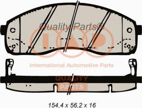 IAP QUALITY PARTS 704-21051X - Тормозные колодки, дисковые, комплект unicars.by