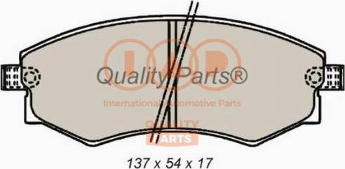 IAP QUALITY PARTS 704-21065X - Тормозные колодки, дисковые, комплект unicars.by