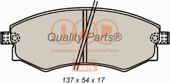 IAP QUALITY PARTS 704-21065 - Тормозные колодки, дисковые, комплект unicars.by