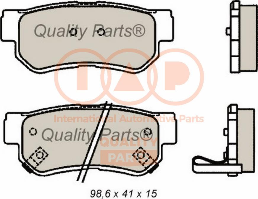 IAP QUALITY PARTS 704-21089G - Тормозные колодки, дисковые, комплект unicars.by