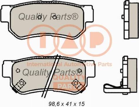 IAP QUALITY PARTS 704-21089X - Тормозные колодки, дисковые, комплект unicars.by