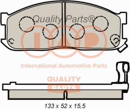 IAP QUALITY PARTS 704-21080 - Тормозные колодки, дисковые, комплект unicars.by