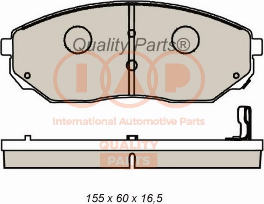 IAP QUALITY PARTS 704-21083G - Тормозные колодки, дисковые, комплект unicars.by