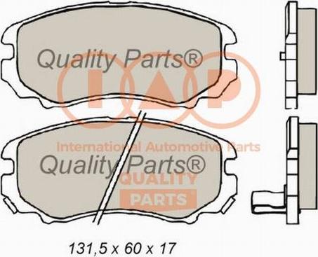 IAP QUALITY PARTS 704-21022X - Тормозные колодки, дисковые, комплект unicars.by