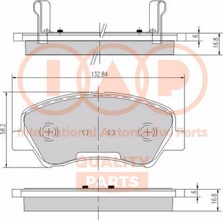 IAP QUALITY PARTS 704-21074X - Тормозные колодки, дисковые, комплект unicars.by