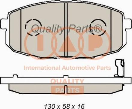 IAP QUALITY PARTS 704-21100X - Тормозные колодки, дисковые, комплект unicars.by