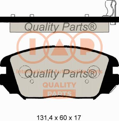 IAP QUALITY PARTS 704-21110 - Тормозные колодки, дисковые, комплект unicars.by