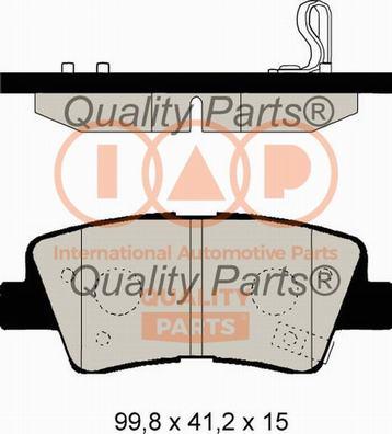 IAP QUALITY PARTS 704-21111G - Тормозные колодки, дисковые, комплект unicars.by