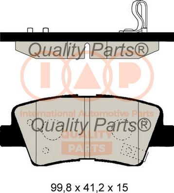 IAP QUALITY PARTS 704-21111 - Тормозные колодки, дисковые, комплект unicars.by