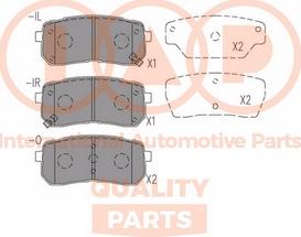 IAP QUALITY PARTS 704-21184X - Тормозные колодки, дисковые, комплект unicars.by