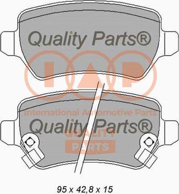 IAP QUALITY PARTS 704-21121X - Тормозные колодки, дисковые, комплект unicars.by