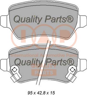 IAP QUALITY PARTS 704-21121 - Тормозные колодки, дисковые, комплект unicars.by