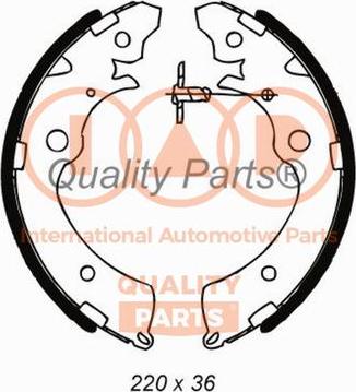 IAP QUALITY PARTS 705-06060 - Комплект тормозных колодок, барабанные unicars.by