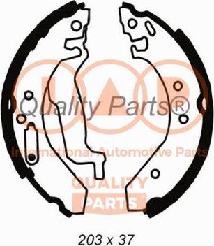 IAP QUALITY PARTS 705-06021 - Комплект тормозных колодок, барабанные unicars.by