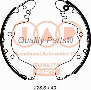 IAP QUALITY PARTS 705-07065 - Комплект тормозных колодок, барабанные unicars.by