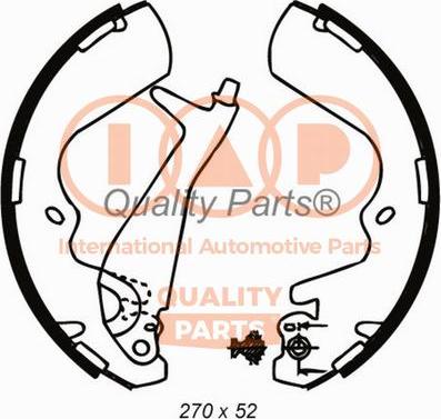 IAP QUALITY PARTS 705-07080 - Комплект тормозных колодок, барабанные unicars.by