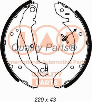 IAP QUALITY PARTS 705-07030 - Комплект тормозных колодок, барабанные unicars.by