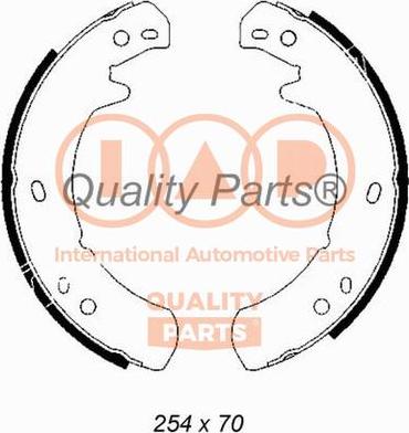 IAP QUALITY PARTS 705-14031 - Комплект тормозов, ручник, парковка unicars.by