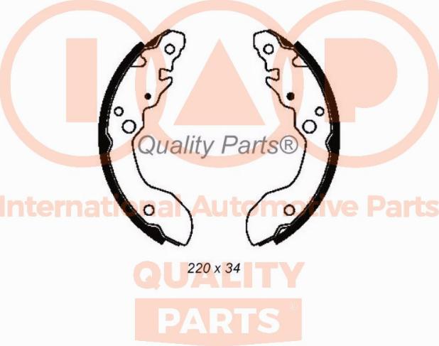 IAP QUALITY PARTS 705-16041 - Комплект тормозных колодок, барабанные unicars.by