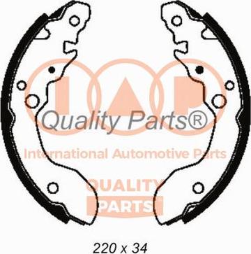 IAP QUALITY PARTS 705-16041 - Комплект тормозных колодок, барабанные unicars.by