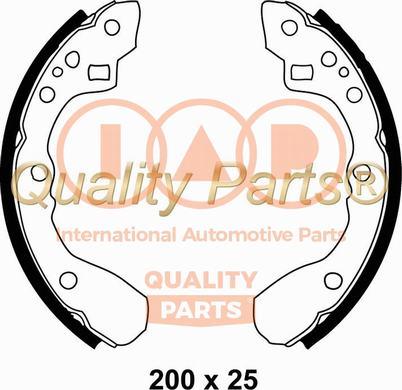 IAP QUALITY PARTS 705-11051 - Комплект тормозных колодок, барабанные unicars.by