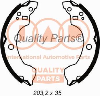 IAP QUALITY PARTS 705-13087 - Комплект тормозных колодок, барабанные unicars.by