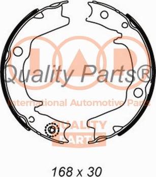 IAP QUALITY PARTS 705-12035 - Комплект тормозов, ручник, парковка unicars.by