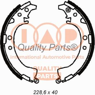 IAP QUALITY PARTS 705-17056 - Комплект тормозных колодок, барабанные unicars.by