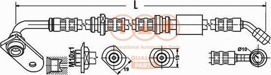 IAP QUALITY PARTS 708-16056 - Тормозной шланг unicars.by